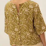 Sari Print Tencel Top