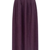 Freya Eggplant Linen Skirt