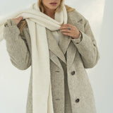 Alma White Scarf - Näz-Sustainable Fashion Made in Portugal