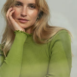 Ava Pistachio Turtleneck - Näz-Sustainable Fashion Made in Portugal