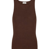Claire Brown Halter Knit Top - Näz-Sustainable Fashion Made in Portugal