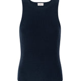Claire Navy Halter Knit Top - Näz - Sustainable Fashion Made in Portugal