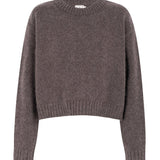 Claudia Alpaca Brown Crewneck - Näz - Sustainable Fashion Made in Portugal