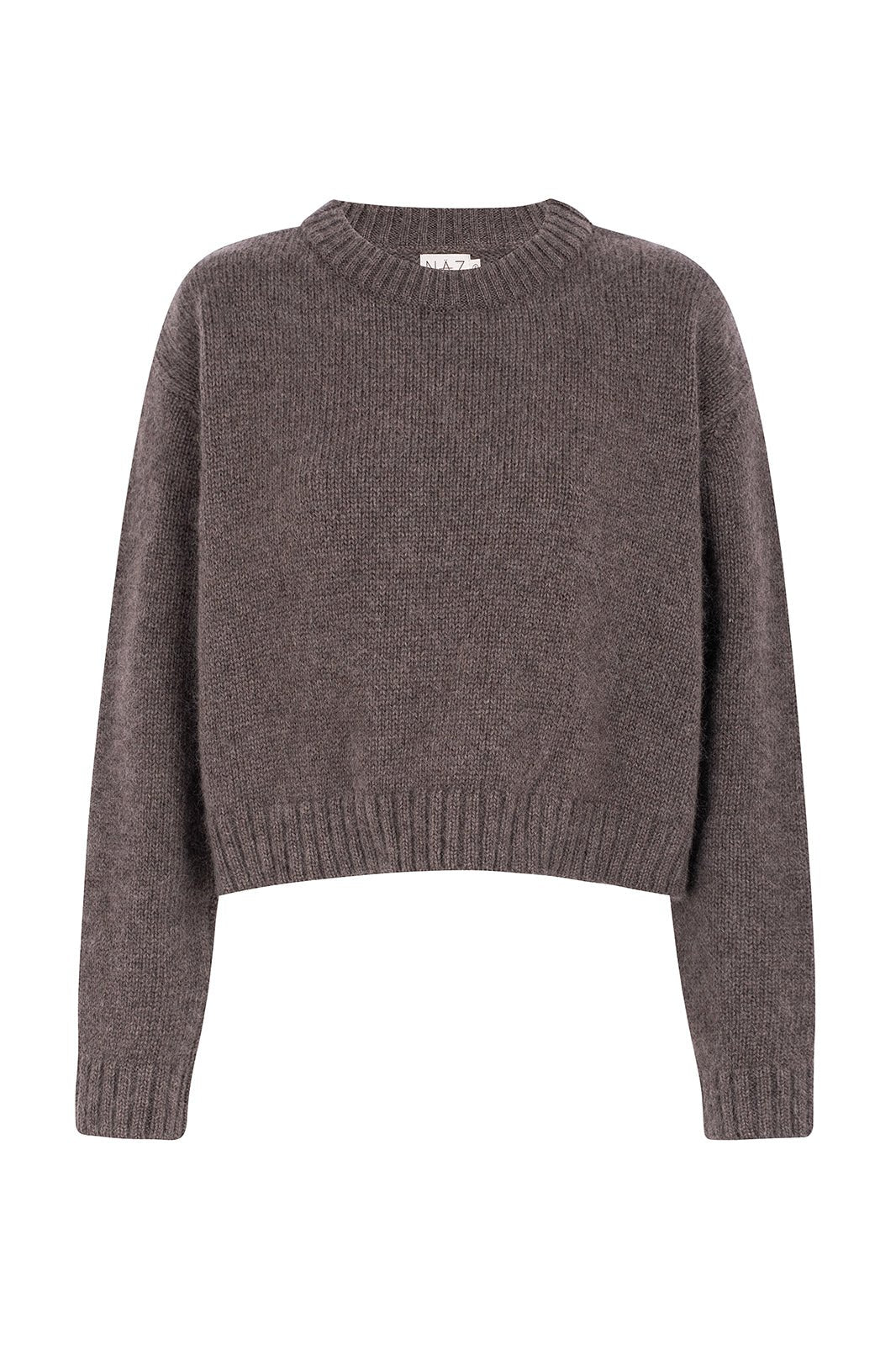 Claudia Alpaca Brown Crewneck - Näz - Sustainable Fashion Made in Portugal