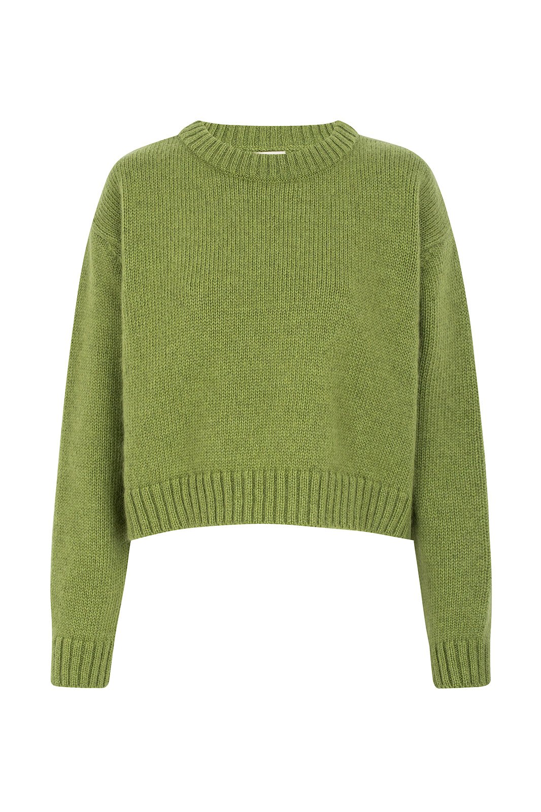 Claudia Alpaca Pistachio Crewneck - Näz - Sustainable Fashion Made in Portugal
