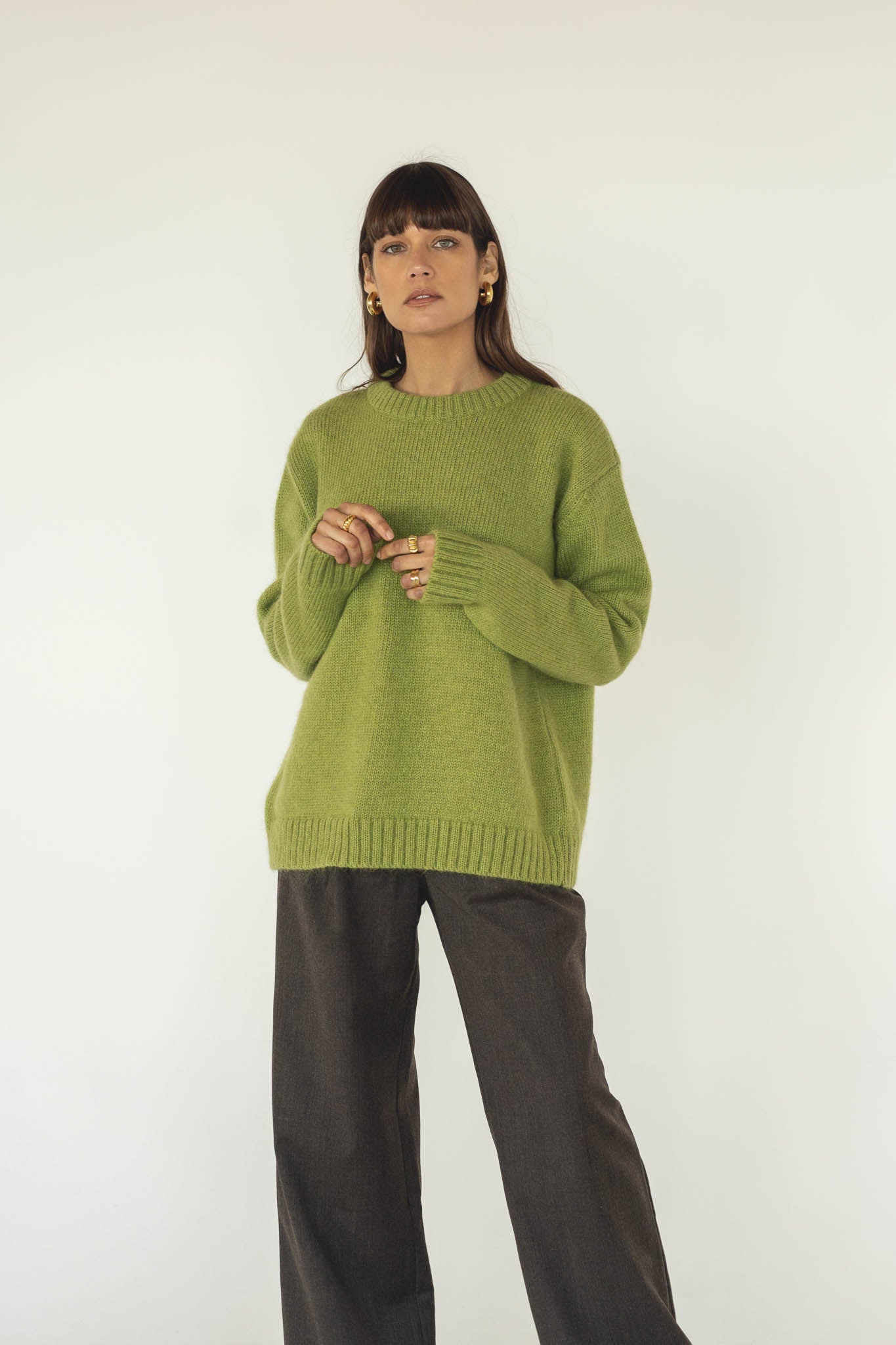 Claudia Alpaca Pistachio Jumper - Näz - Sustainable Fashion Made in Portugal