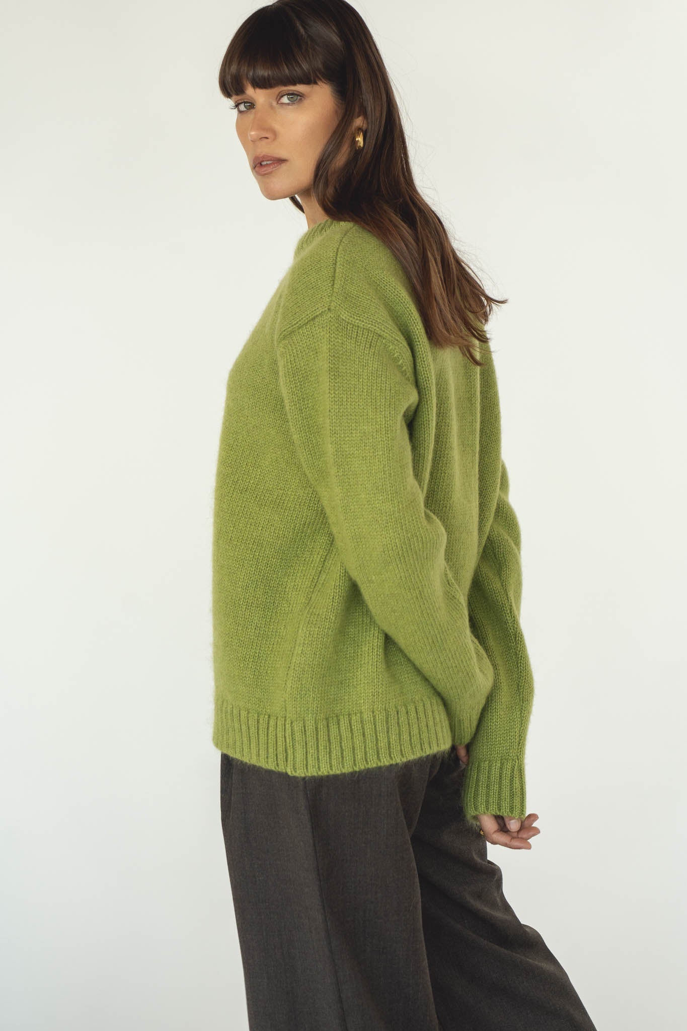 Claudia Alpaca Pistachio Jumper - Näz - Sustainable Fashion Made in Portugal