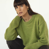 Claudia Alpaca Pistachio Jumper - Näz - Sustainable Fashion Made in Portugal