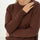 Claudia Brown Cotton Crewneck - Näz-Sustainable Fashion Made in Portugal
