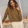 Claudia Cotton Olive Crewneck - Näz - Sustainable Fashion Made in Portugal