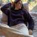 Claudia Eggplant Alpaca Crewneck - Näz-Sustainable Fashion Made in Portugal