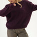 Claudia Eggplant Alpaca Jumper - Näz-Sustainable Fashion Made in Portugal