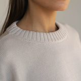 Claudia Grey Cotton Crewneck - Näz - Sustainable Fashion Made in Portugal
