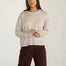 Claudia Grey Cotton Crewneck - Näz - Sustainable Fashion Made in Portugal