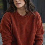 Claudia Orange Merino Neps - Näz-Sustainable Fashion Made in Portugal