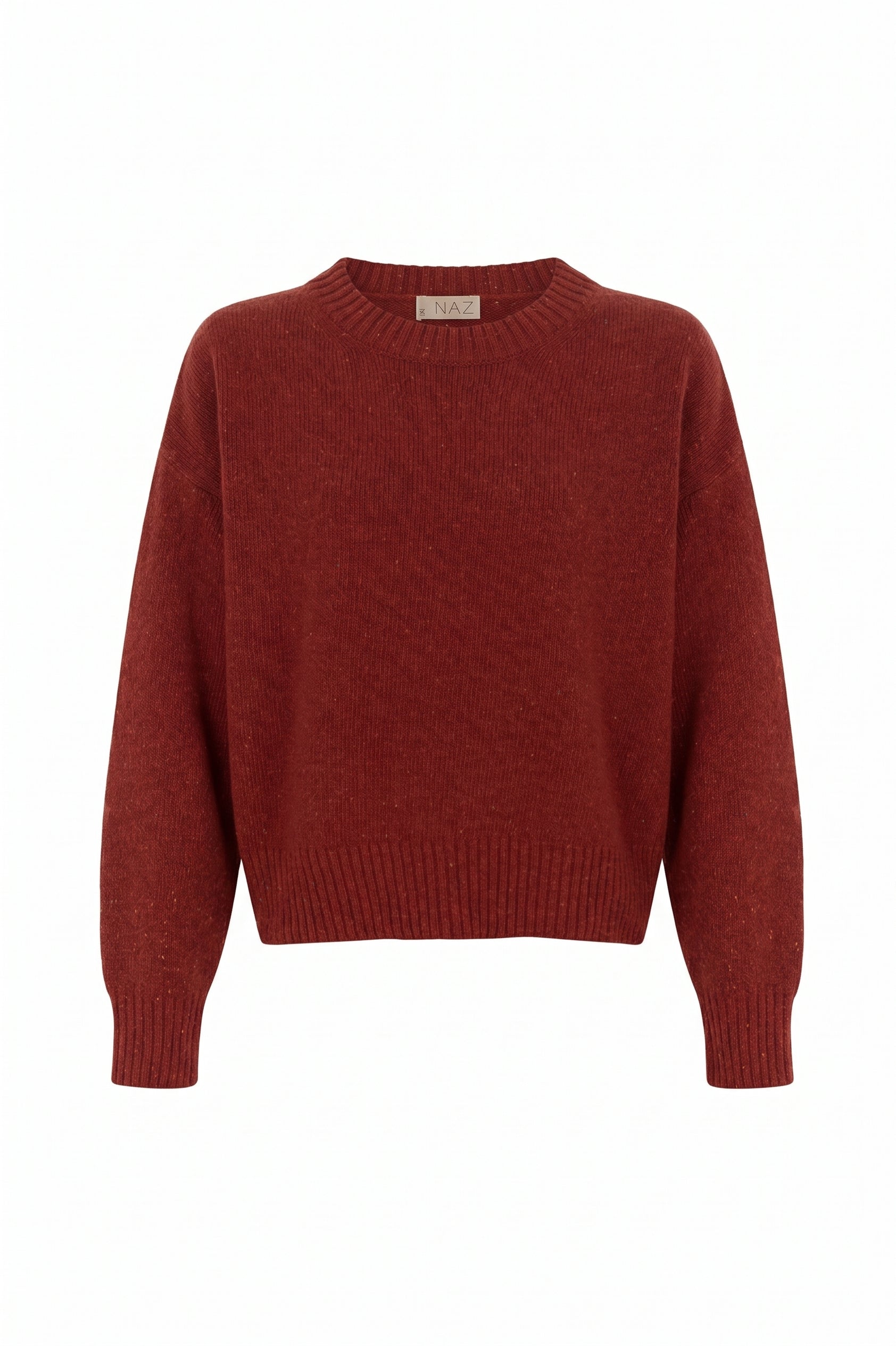 Claudia Orange Merino Neps - Näz-Sustainable Fashion Made in Portugal