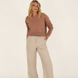 Claudia Rose Cotton Crewneck - Näz - Sustainable Fashion Made in Portugal