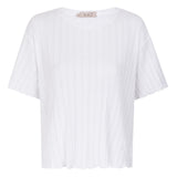 Dawn White Cotton T-shirt - Näz - Sustainable Fashion Made in Portugal