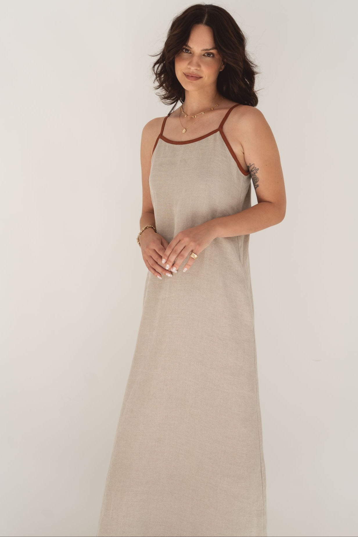 Eline Natural Linen Dress - Näz - Sustainable Fashion Made in Portugal