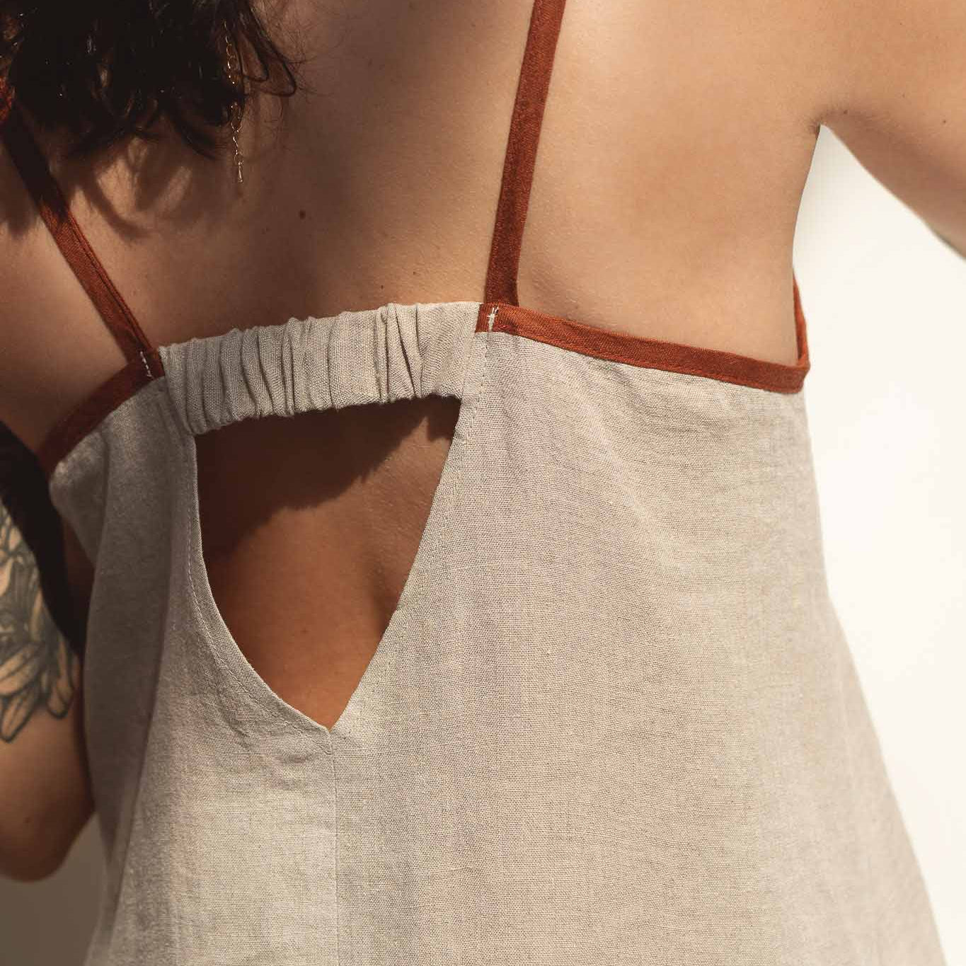 Eline Natural Linen Dress - Näz - Sustainable Fashion Made in Portugal