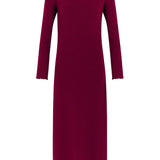 Ella Bordeaux Rib Dress - Näz - Sustainable Fashion Made in Portugal