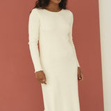 Ella Pearl Rib Dress - Näz - Sustainable Fashion Made in Portugal