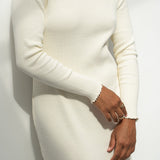 Ella Pearl Rib Dress - Näz - Sustainable Fashion Made in Portugal