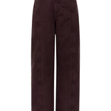 Elsa Brown Denim Trousers - Näz - Sustainable Fashion Made in Portugal