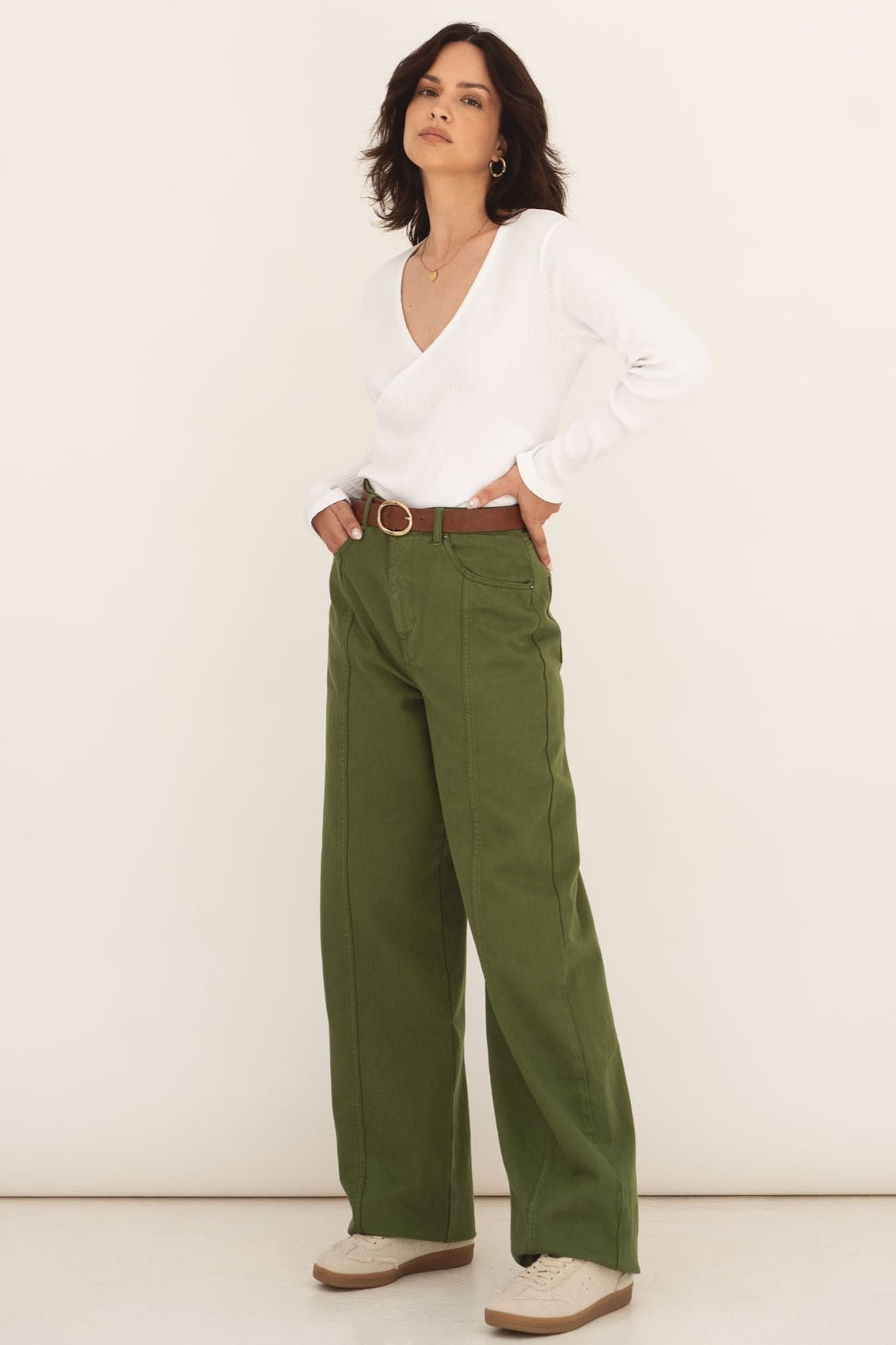 Elsa Green Denim Trousers - Näz - Sustainable Fashion Made in Portugal
