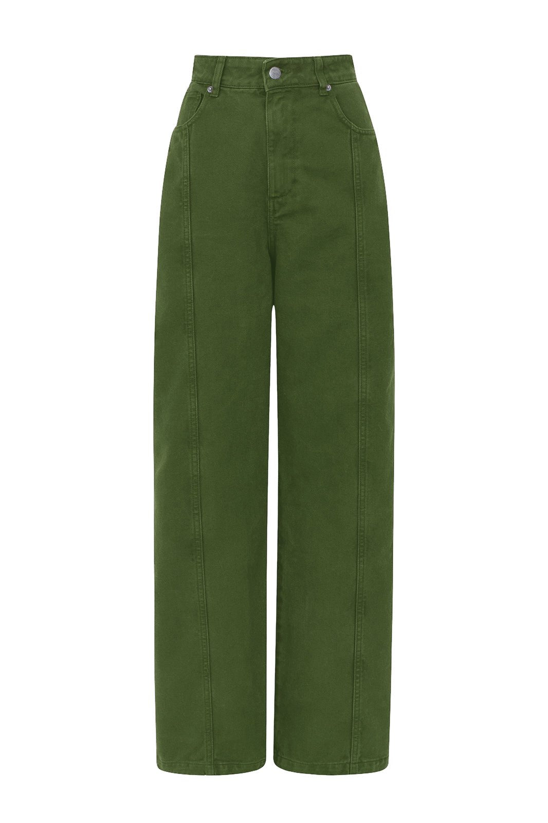 Elsa Green Denim Trousers - Näz - Sustainable Fashion Made in Portugal