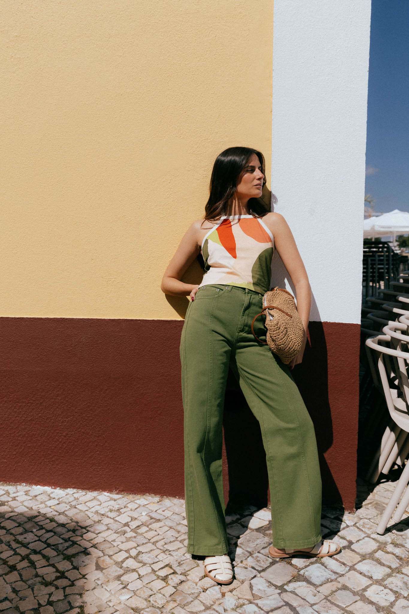 Elsa Green Denim Trousers - Näz - Sustainable Fashion Made in Portugal