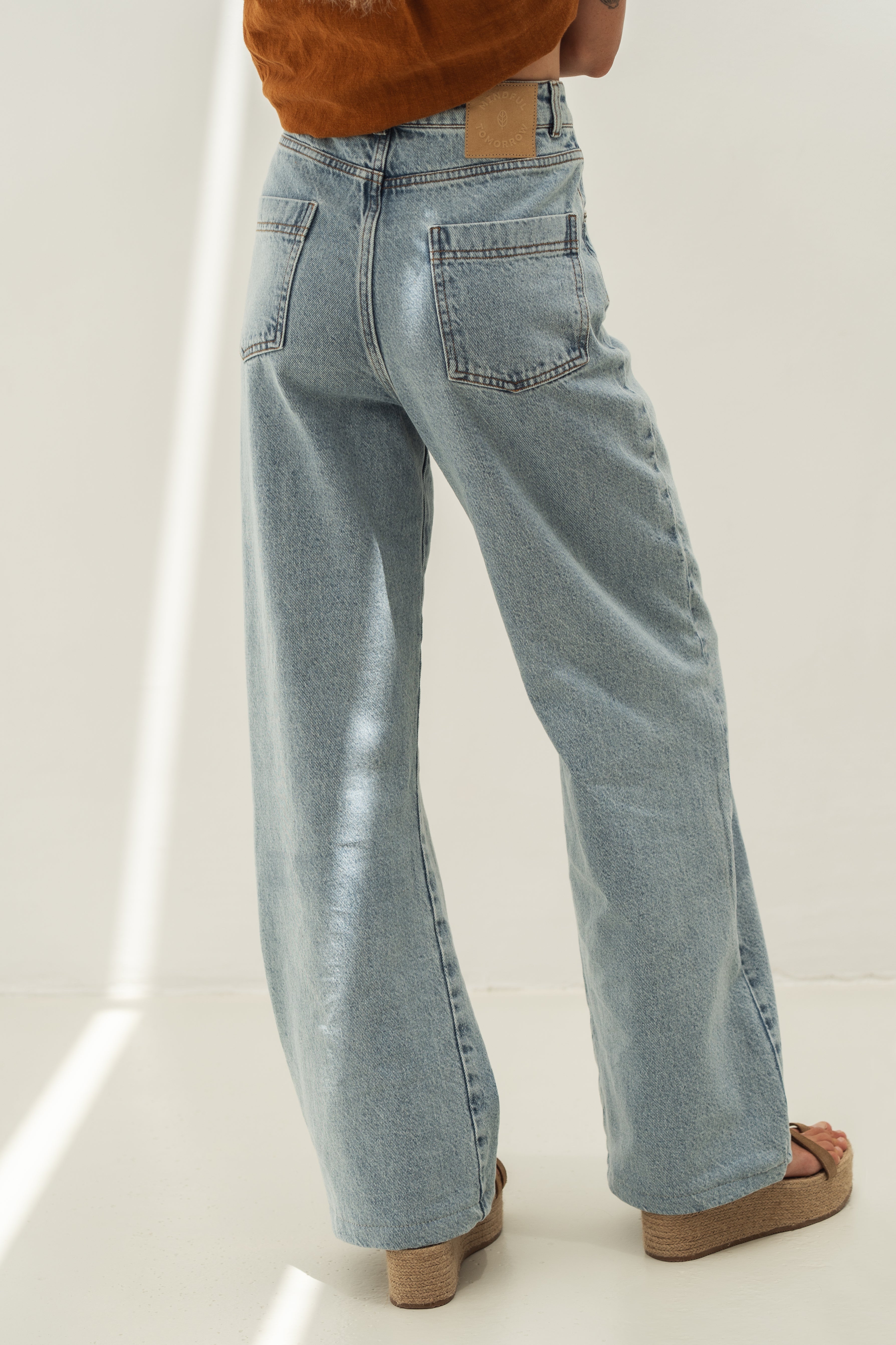 Elsa Light Denim Cotton Jeans - Näz - Sustainable Fashion Made in Portugal
