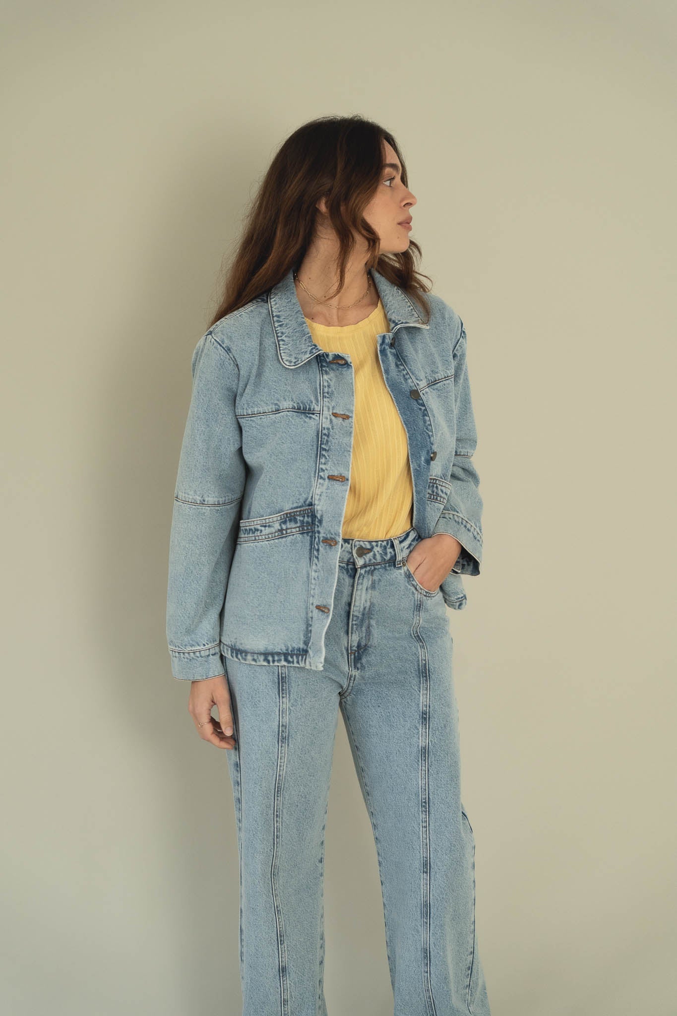 Elsa Light Denim Cotton Jeans - Näz - Sustainable Fashion Made in Portugal