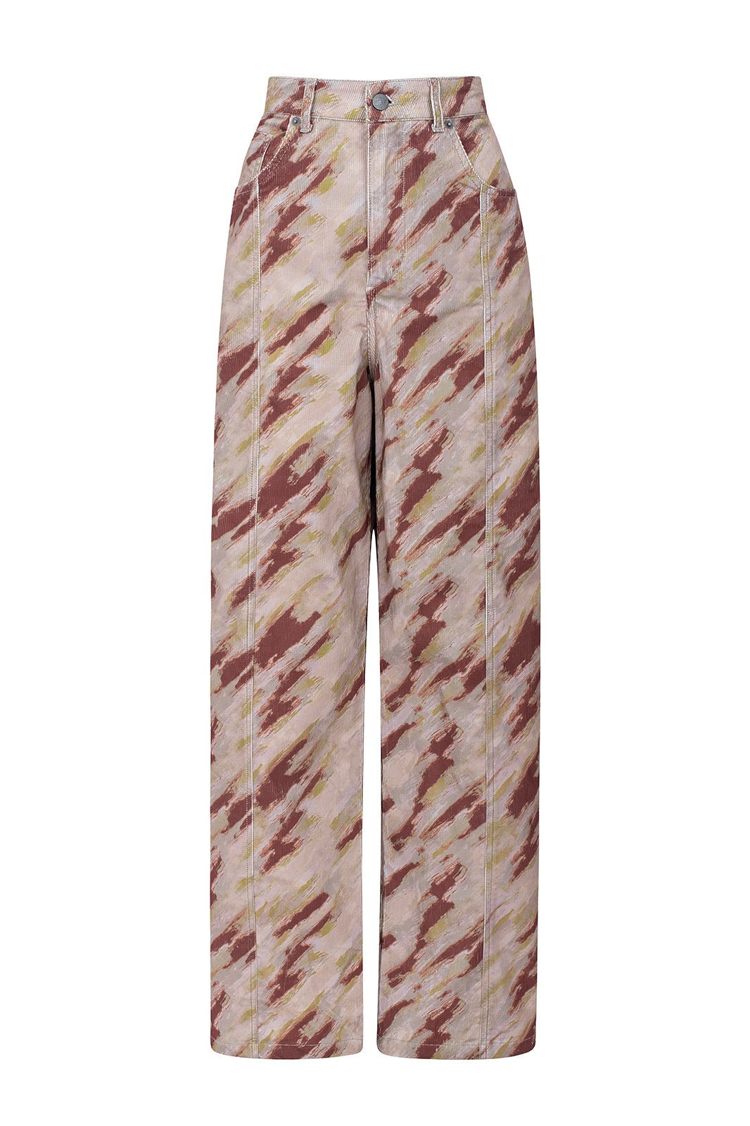 Elsa Printed Corduroy Trousers - Näz - Sustainable Fashion Made in Portugal