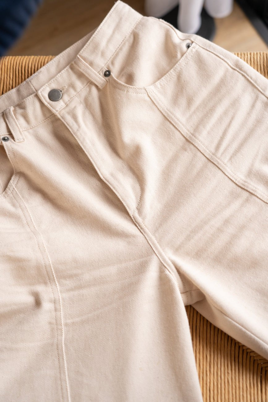 Elsa White Denim Trousers - Näz - Sustainable Fashion Made in Portugal