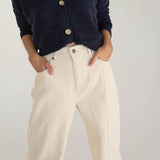 Elsa White Denim Trousers - Näz - Sustainable Fashion Made in Portugal