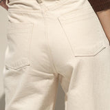 Elsa White Denim Trousers - Näz - Sustainable Fashion Made in Portugal