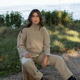 Emma Merino Neps Beige - Näz-Sustainable Fashion Made in Portugal
