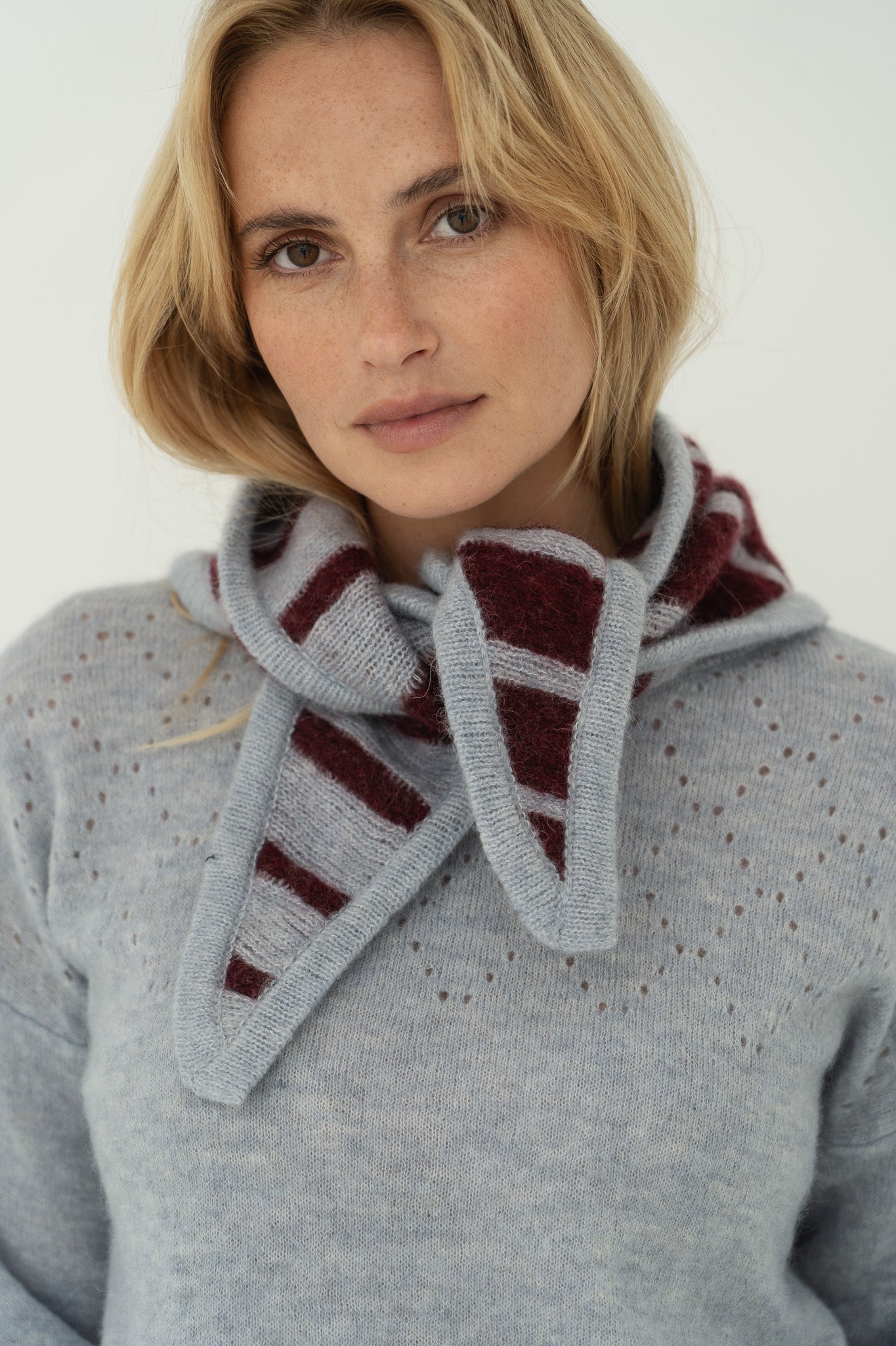 Frida Blue Neck Scarf - Näz-Sustainable Fashion Made in Portugal