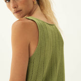 Jaya Green Linen Top - Näz - Sustainable Fashion Made in Portugal
