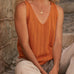 Jaya Orange Linen Top - Näz - Sustainable Fashion Made in Portugal