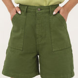 Karla Green Denim Shorts - Näz - Sustainable Fashion Made in Portugal