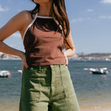 Karla Green Denim Shorts - Näz - Sustainable Fashion Made in Portugal