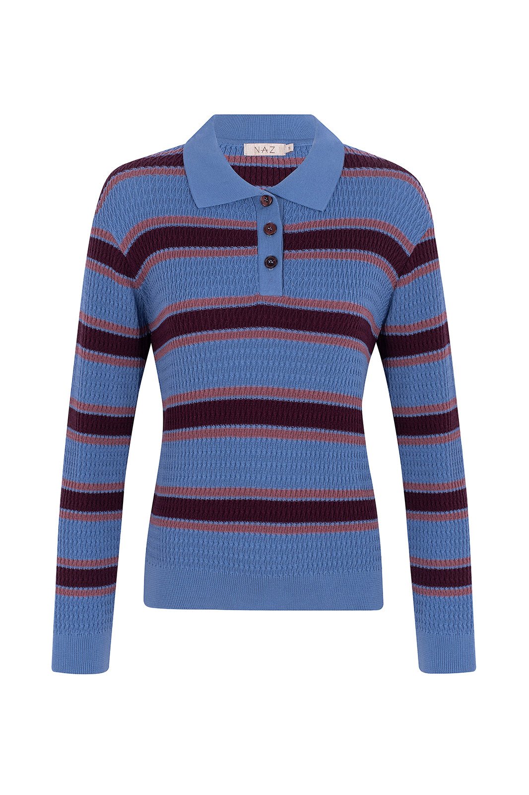 Leo Blue Cotton Polo - Näz-Sustainable Fashion Made in Portugal