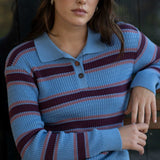 Leo Blue Cotton Polo - Näz-Sustainable Fashion Made in Portugal