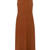 Leonie Brown Linen Dress - Näz - Sustainable Fashion Made in Portugal