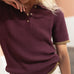 Lilly Eggplant Cotton Polo - Näz - Sustainable Fashion Made in Portugal