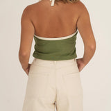 Liv Green Jersey Top - Näz - Sustainable Fashion Made in Portugal