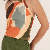 Liv Printed Jersey Top - Näz - Sustainable Fashion Made in Portugal
