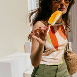 Liv Printed Jersey Top - Näz - Sustainable Fashion Made in Portugal